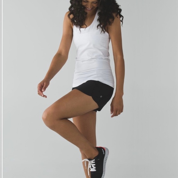 lululemon athletica Pants - Lululemon" Run Times Short Black-Size (6)